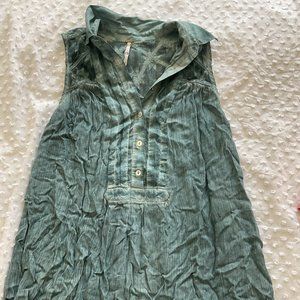 Free People Green Top Size XS